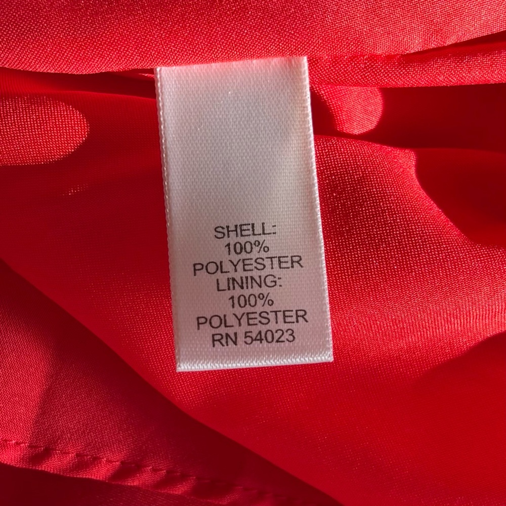 Banana Republic Red Scoop neck Dress Size 8 - Picture 9 of 9